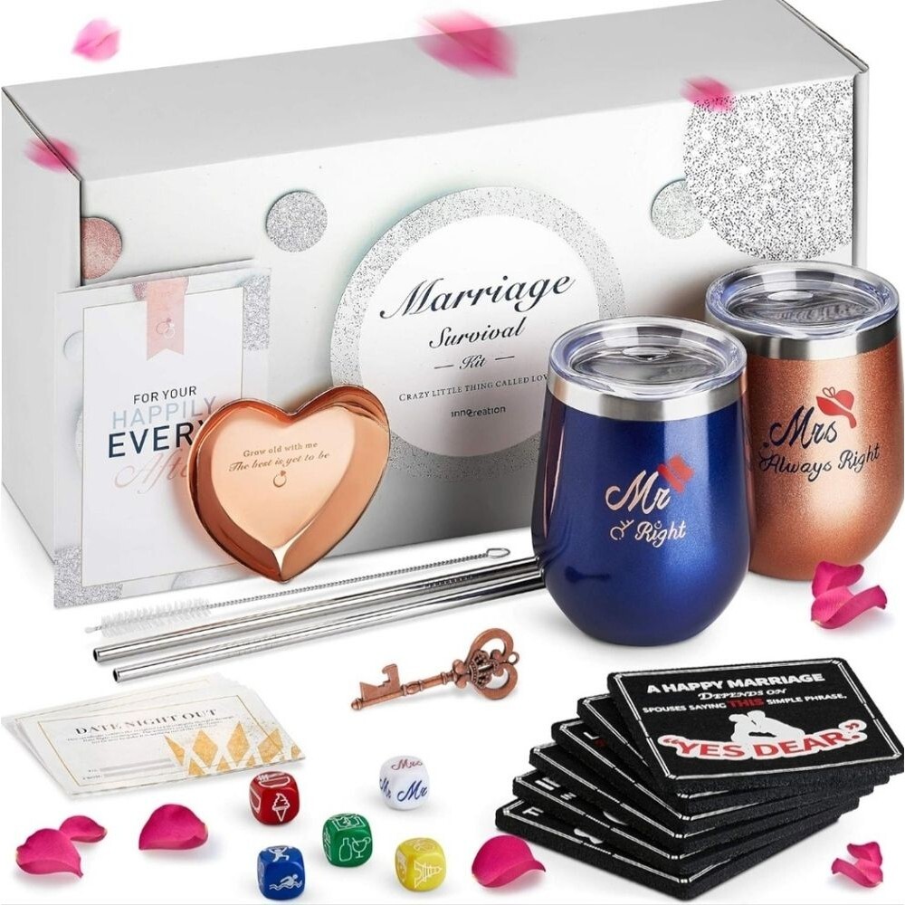 Marriage Survival Kit Gift Set Wedding Bridal Shower Anniversary New OOS